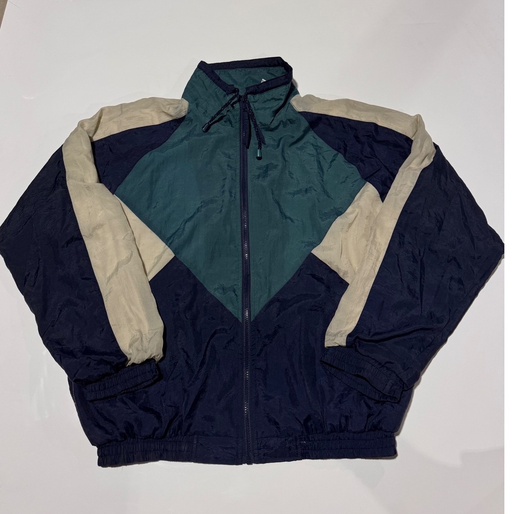 Turnpoint Sports Windbreaker Jacket Full Zip Color Block Lightweight M